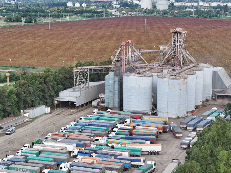 Almacenaje de granos en silos